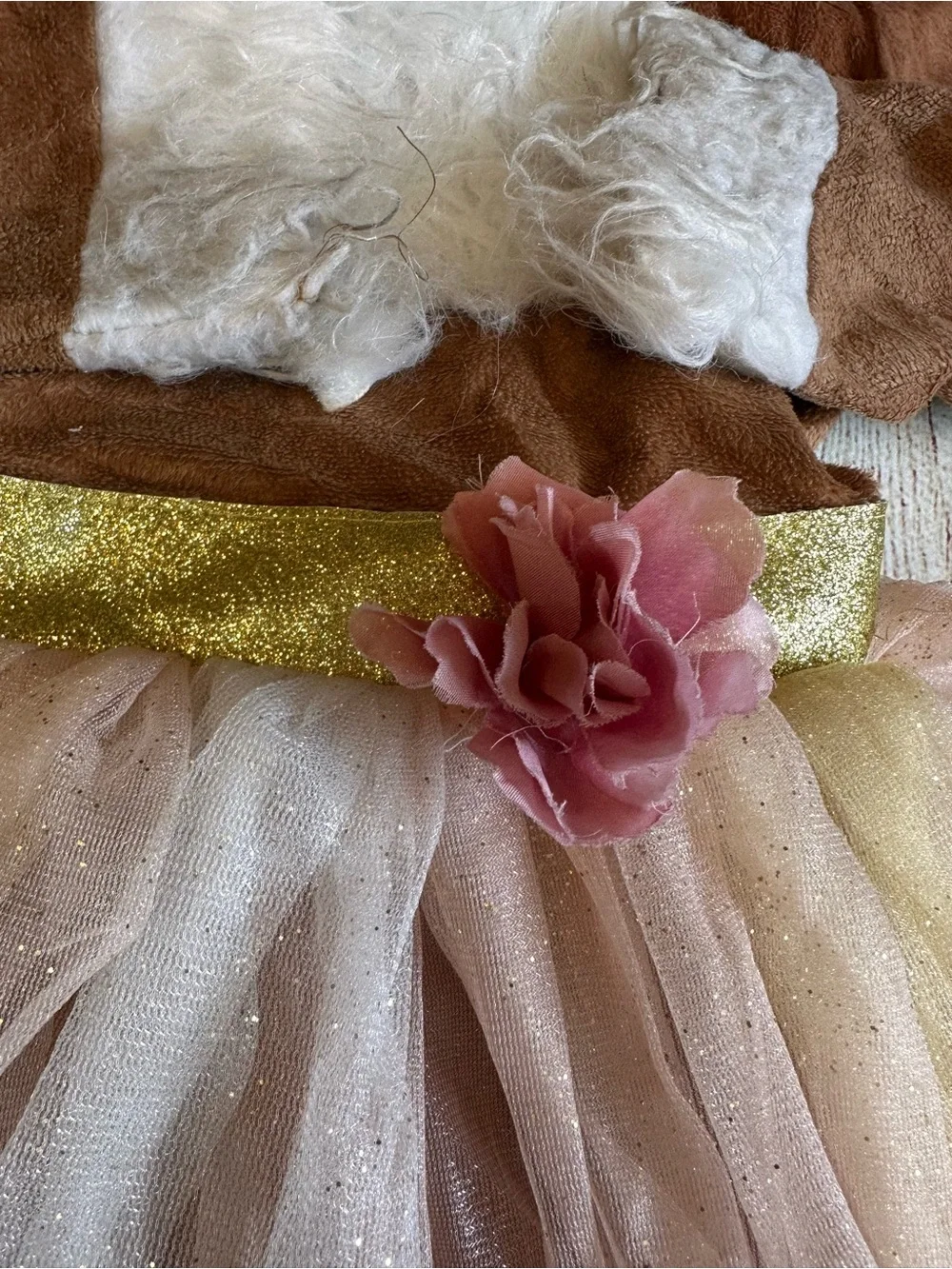 Spirit Halloween Shimmer Fox Costume Girls Medium 8-10 Complete